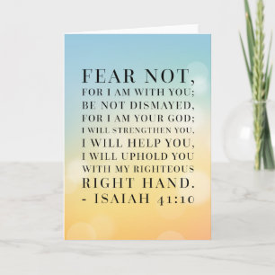 Citationstecken för Isaiah 41:10bibel Kort