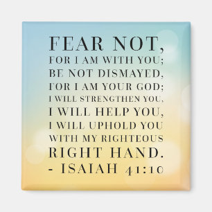 Citationstecken för Isaiah 41:10bibel Magnet