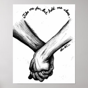 Citationstecken för kärlek för väggkonstaffisc poster