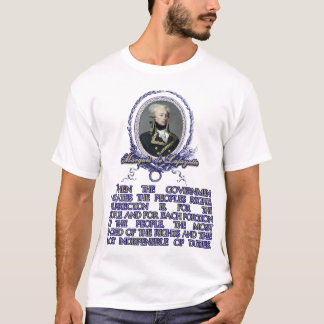 Citationstecken för markisde Lafayette på Tee Shirt
