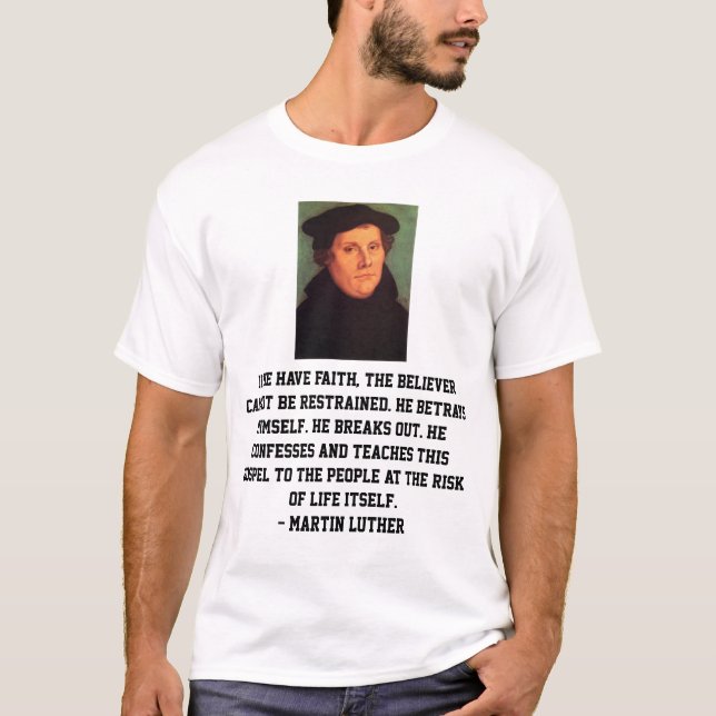 Citationstecken för Martin Luther Reformationtro Tröja (Framsida)