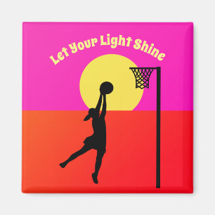 Citationstecken för Netball för målskytt inspir Magnet
