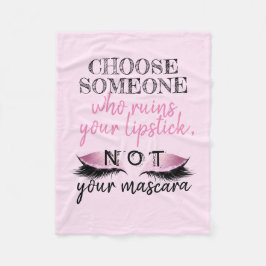 Citationstecken för ögonfransMakeuprosor Fleecefilt