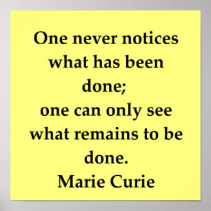 citationstecken för översittaremariecurie poster