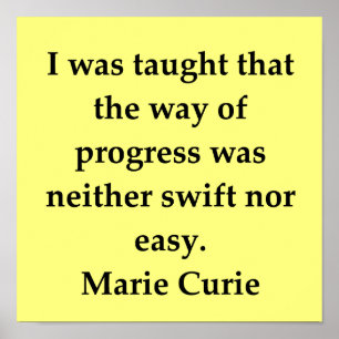 citationstecken för översittaremariecurie poster