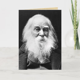 Citationstecken för poesi för Walt Whitman Kort