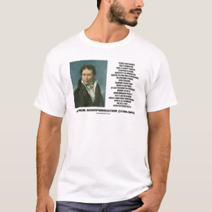 Citationstecken för snille för Arthur Schopenhau T Shirt