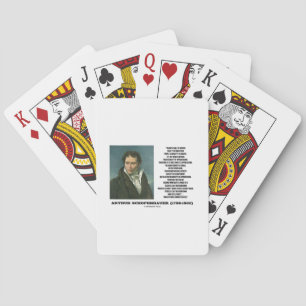Citationstecken för snille för Arthur Schopenhauer Casinokort
