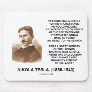 Citationstecken för teori för Nikola Tesla Ediso Musmatta
