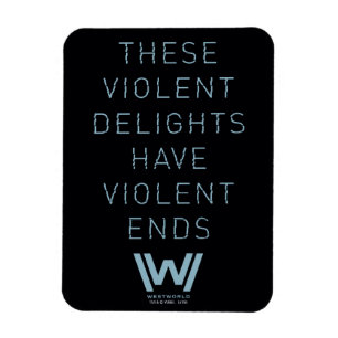 Citationstecken för typografi Westworld "för Magnet