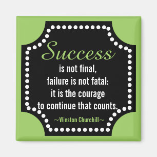 Citationstecken för Winston Churchill Magnet