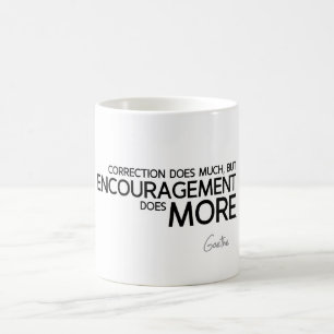CITATIONSTECKEN: Goethe - uppmuntran Kaffemugg