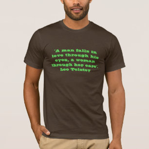 Citationstecken - Leo Tolstoy Tee Shirt