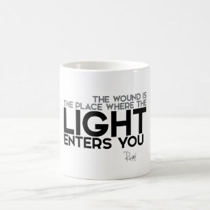 CITATIONSTECKEN: Ljusa Rumi - skriver in dig Kaffemugg