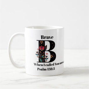 Citationstecken/namn för b-Monogram beställnings Kaffemugg