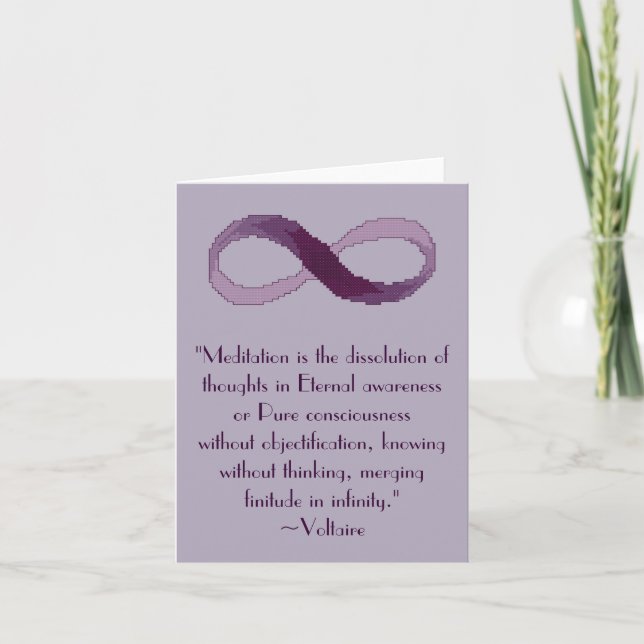 Citationstecken Notecard för Voltaire Kort (Framsida)