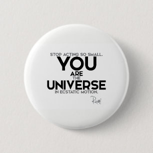 CITATIONSTECKEN: Rumi: Du är universum Knapp
