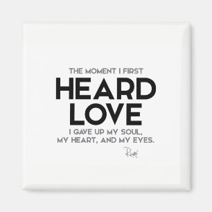 CITATIONSTECKEN: Rumi: Hörd kärlek Magnet