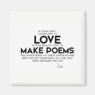 CITATIONSTECKEN: Rumi: Lär hur man älskar Magnet