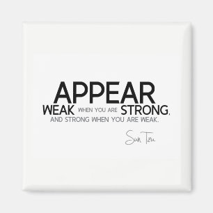 CITATIONSTECKEN: Sol Tzu: Verka svag, verka stark Magnet