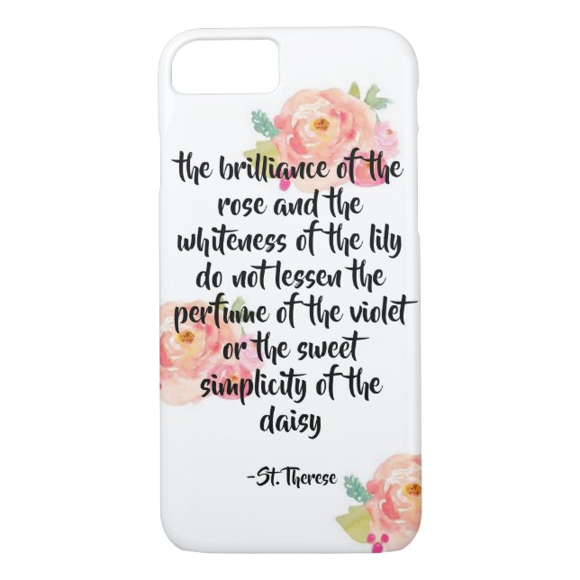 Citationsteckeniphone case för St. Therese Case-Mate iPhone Skal (Baksida)