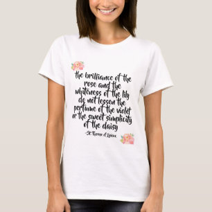 Citationsteckenskjorta för St. Therese T Shirt