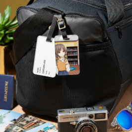 citattecken älskare redigerbar bagagebricka