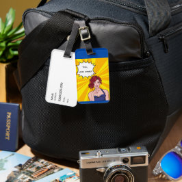 citattecken älskare redigerbar bagagebricka