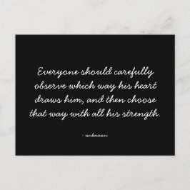 Citattecken - arbete och karriär vykort