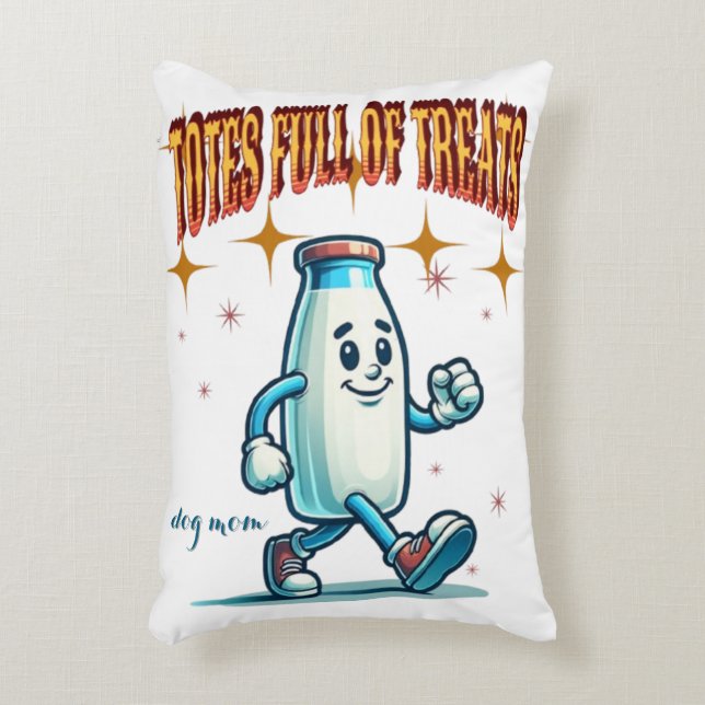 Citattecken Fullt - Rolig hund citat Dekorativ kud Prydnadskudde (Framsidan(Vertikal))