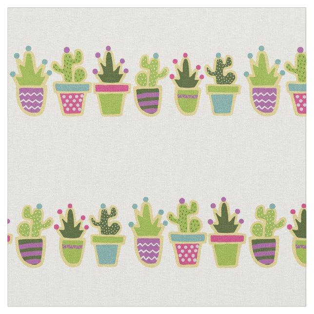Cite cactus design med anpassningsbarnas bakgrund  tyg (Närbild)