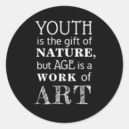 Citera, är ungdommen gåvan av naturen, men åldern runt klistermärke