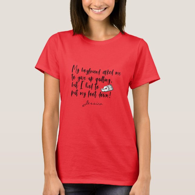 Citera förskjutningsanordning nedströms sytad Mask T Shirt (Framsida)