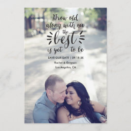 Citerad spara datum för fotomeddelande om bröllop datumet