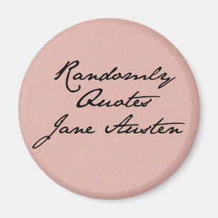 Citerar på måfå den Jane Austen magneten Magnet