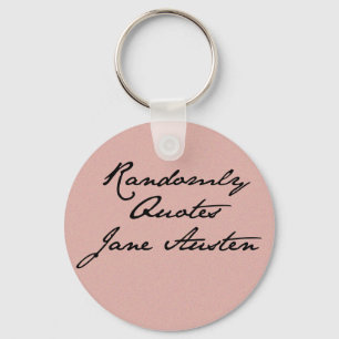 Citerar på måfå den Jane Austen nyckelringen Nyckelring