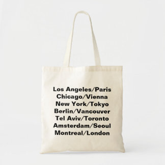 Cities Tote Bag Tygkasse