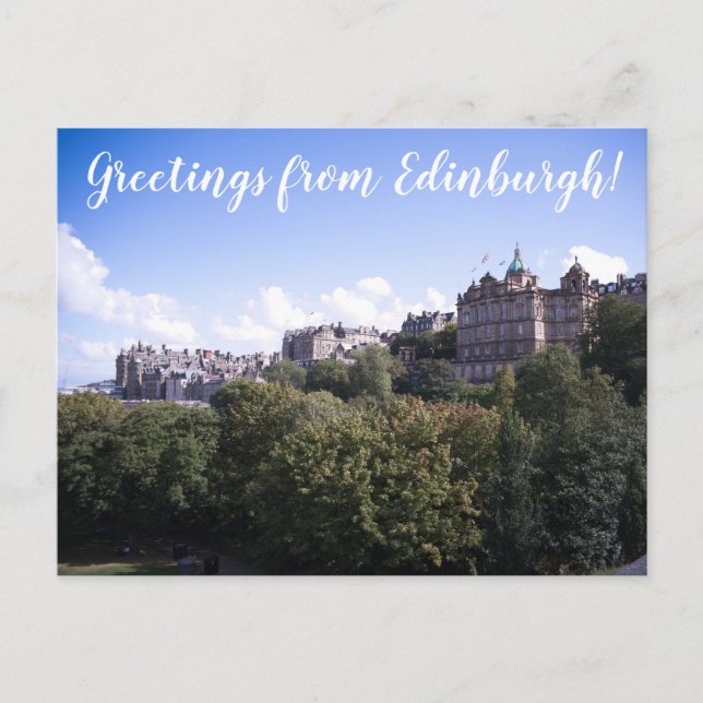 CITINERARIES: Greetings from Edinburgh! Vykort (Framsida)