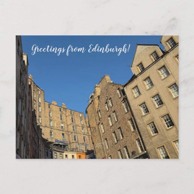 CITINERARIES: Greetings from Edinburgh! Vykort (Framsida)