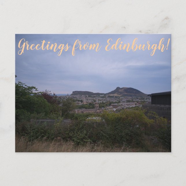 CITINERARIES: Greetings from Edinburgh! Vykort (Framsida)