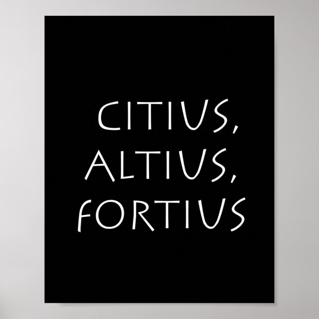 Citius altius fortius poster (Framsidan)