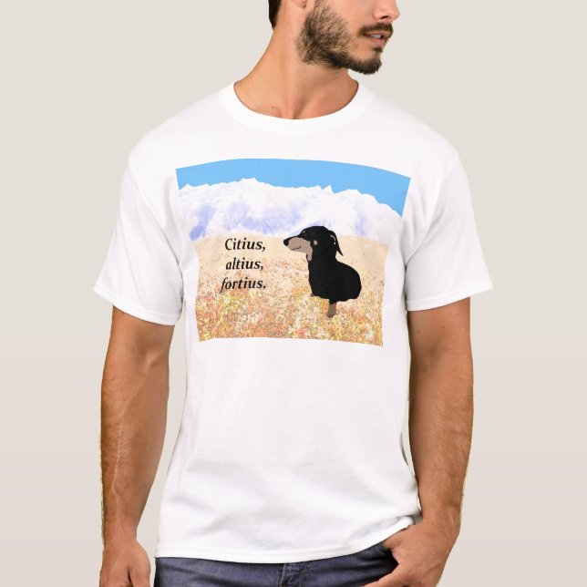 Citius Altius, Fortius. T-shirt (Framsida)