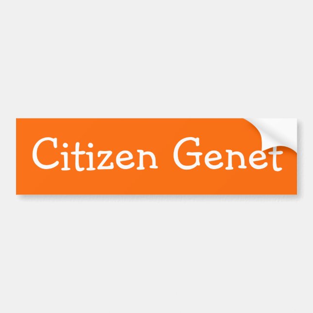 Citizen Genet Bildstöten på Bildskärmen Bildekal (Framsidan)