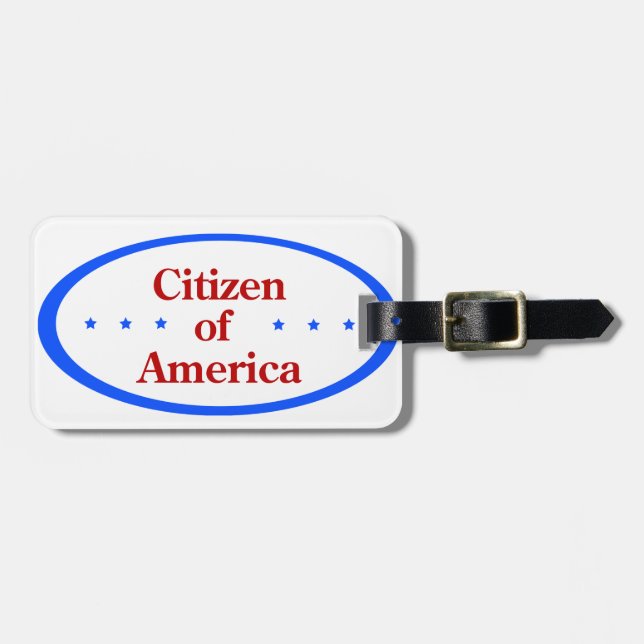 Citizen of America  Bagagebricka (Horisontell Framsida)