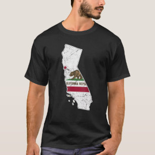 Citizen Proud America State Distress Karta Califor T Shirt