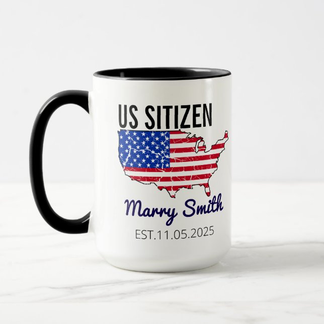 Citizenship Day American  – Proud to Be an America Mugg (Vänster)