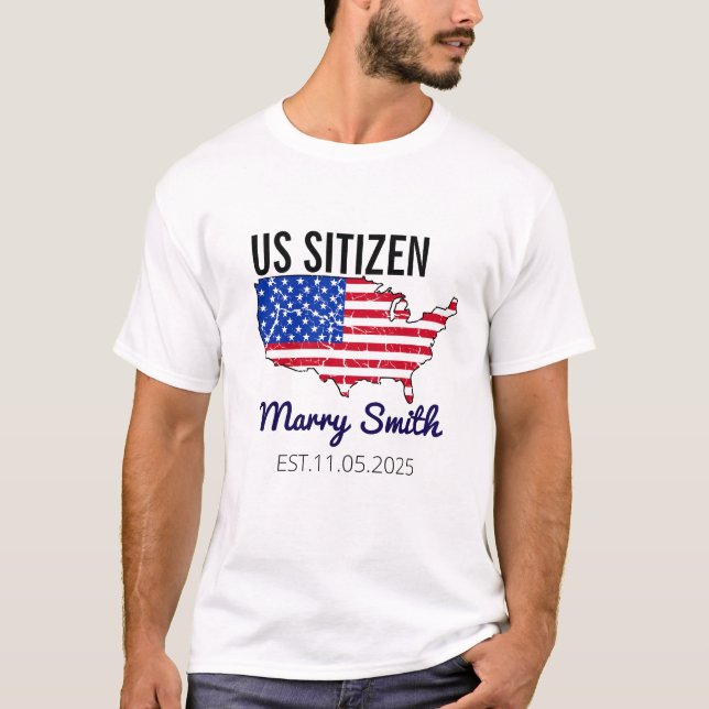 Citizenship Day American  – Proud to Be an America T Shirt (Framsida)