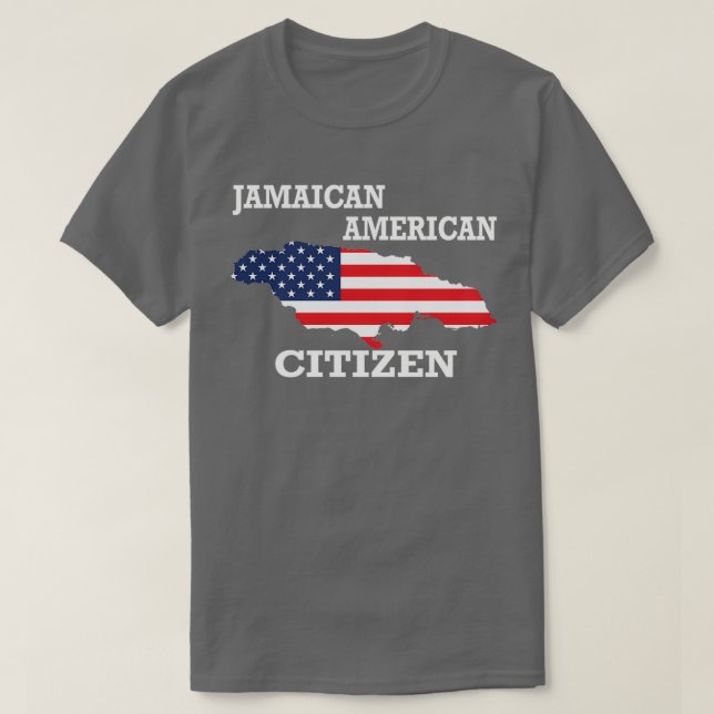 Citizenship gift US Jamaica flag Naturalization ci T Shirt (Design framsida)