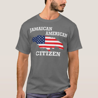 Citizenship gift US Jamaica flag Naturalization ci T Shirt