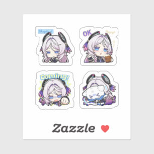 Citlali Genshin Impact 4-pack Stickerark Klistermärken